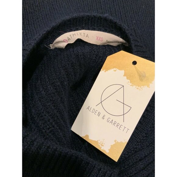 Athleta Navy Blue Knit Sweater W/ Crew Neck, Size XXS (US) - Picture 8 of 8